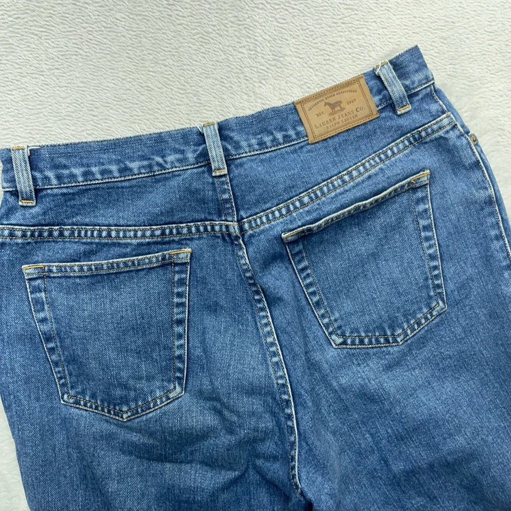 Lauren Ralph Lauren Straight Leg Jeans Womens Blue 8 Denim Cotton Streetwear - Picture 7 of 8
